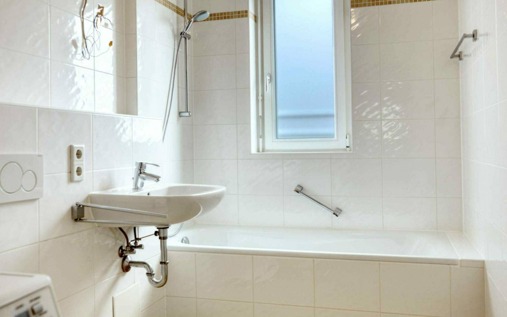 Bad mit Platz für Waschmaschine