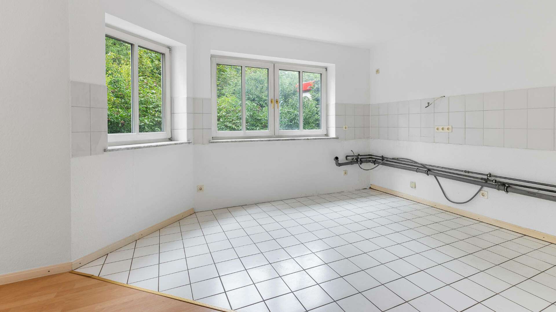 Offene Küche zum Wohnbereich