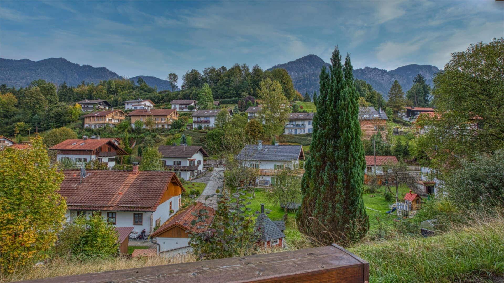 Schöner Ausblick in die Landschaft