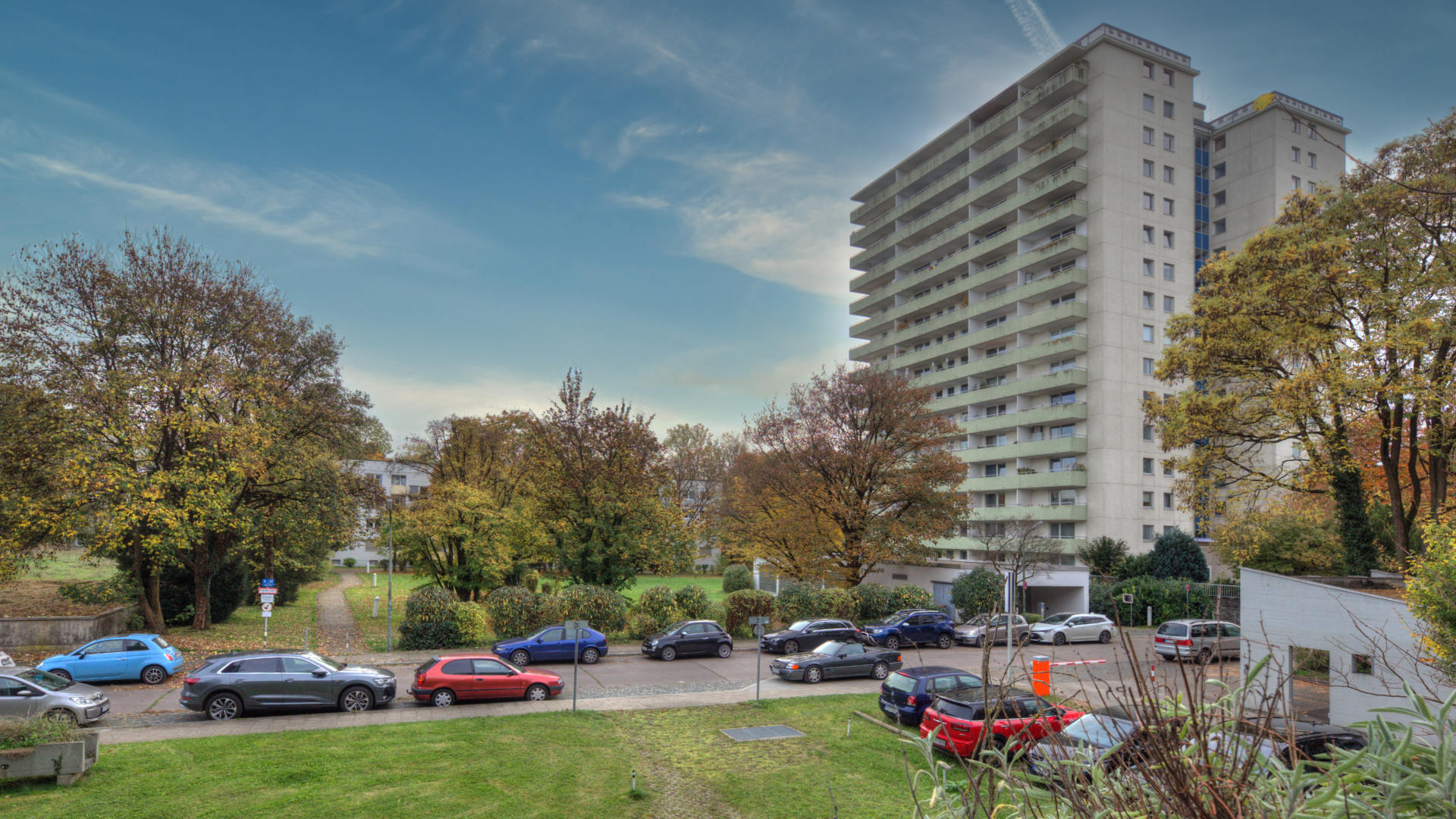 Blick vom Balkon