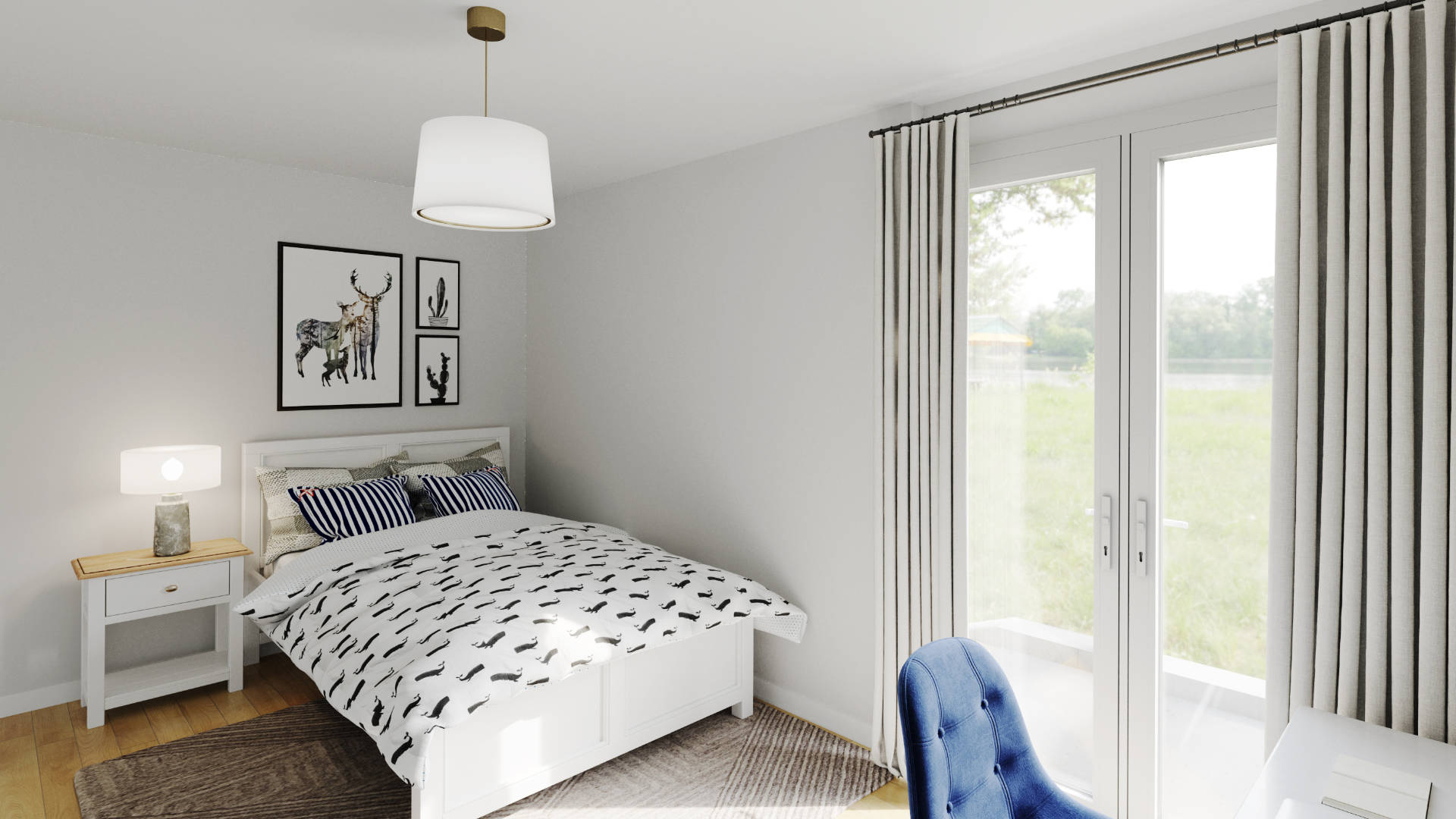 Lichtdurchflutete Räume