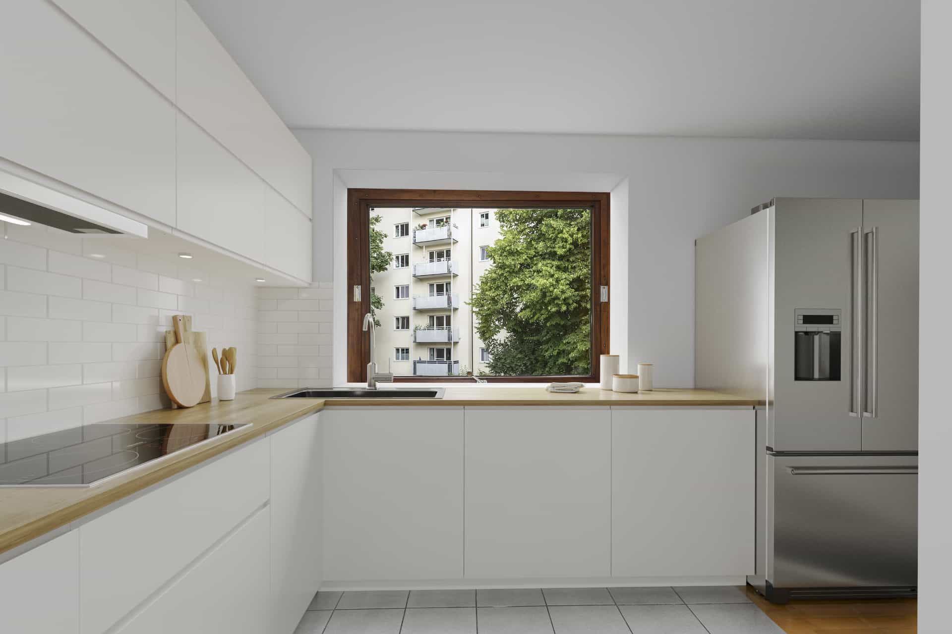 Offene Küche mit Einbauküche inkl. Elektrogeräte