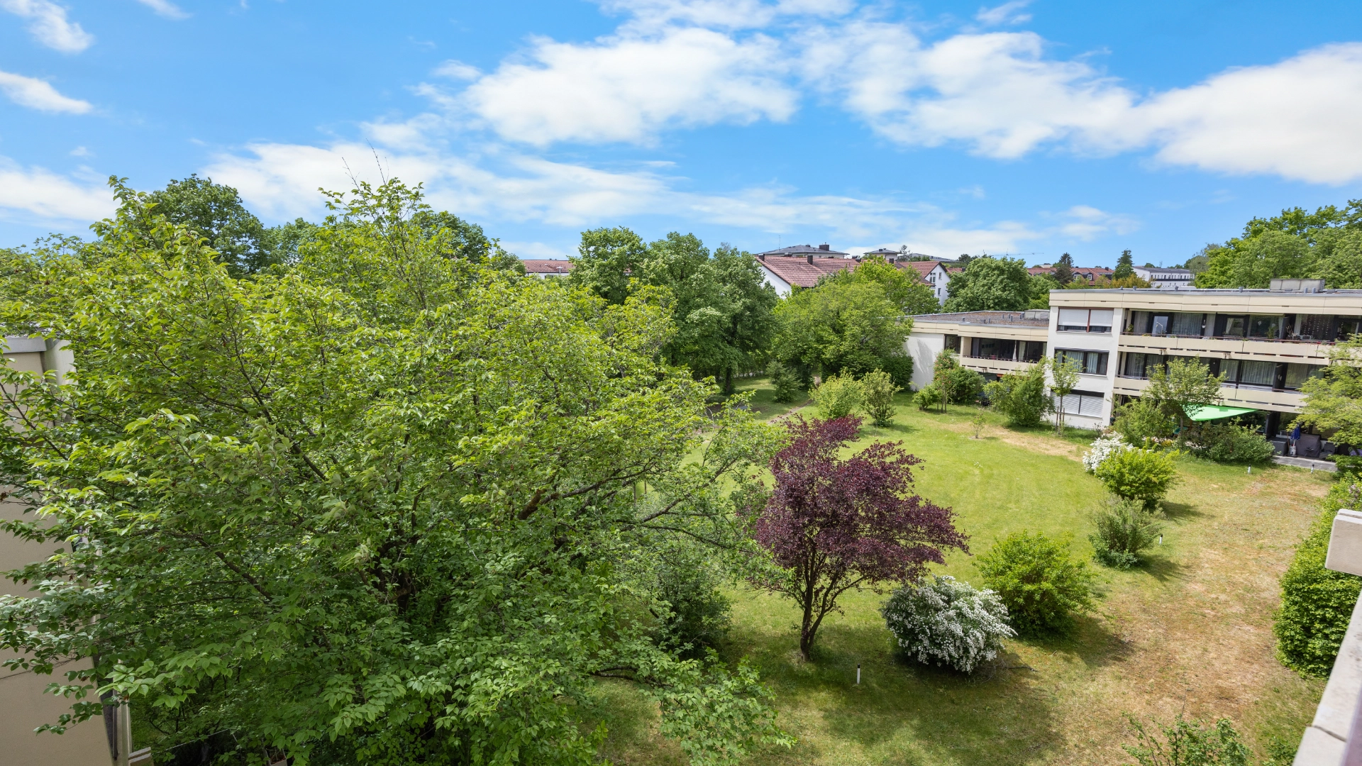 Schöner Weitblick vom Balkon